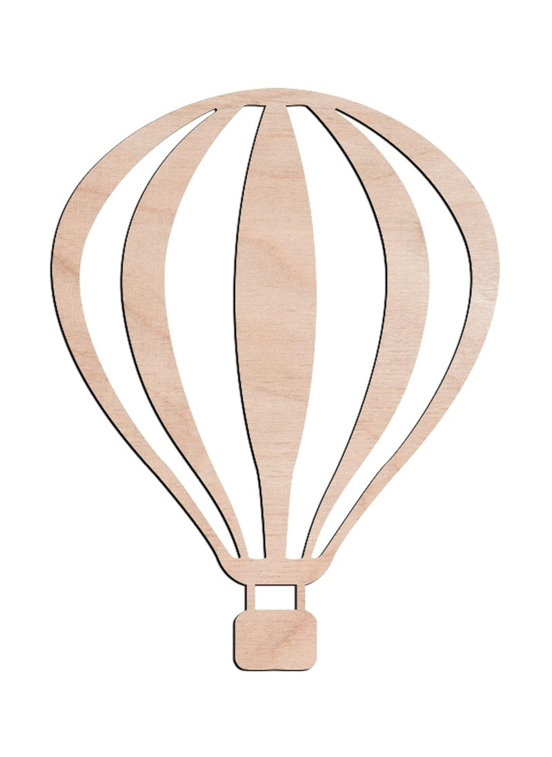 Haoser Haoser 3mm Wooden Cutouts for Scrapbooking Arts Crafts DIY Decoration Pack of 25 Ballon Cutouts for Craft Project Birch Ply 3 Inch  - Image 5