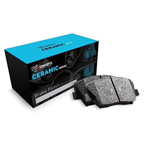 R1 Concepts Rear Ceramic Series Brake Pads With Rubber Steel Rubber Shims 2310-0905-00 - Image 1