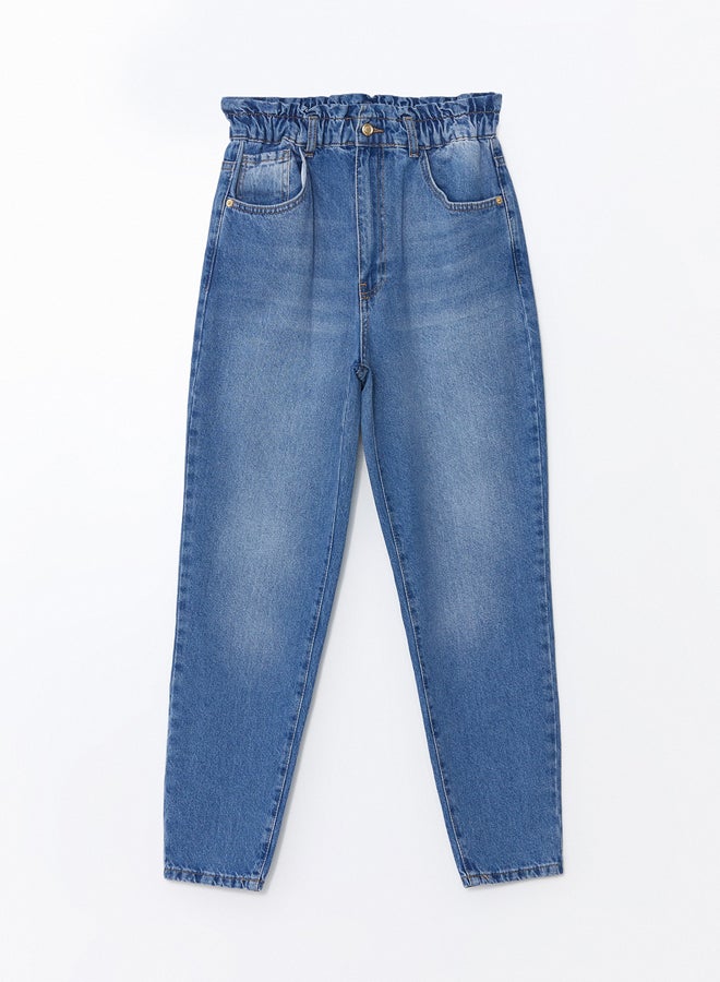 LC WAIKIKI Elastic Waist Slouchy Fit Women's Jean Trousers  - Image 5