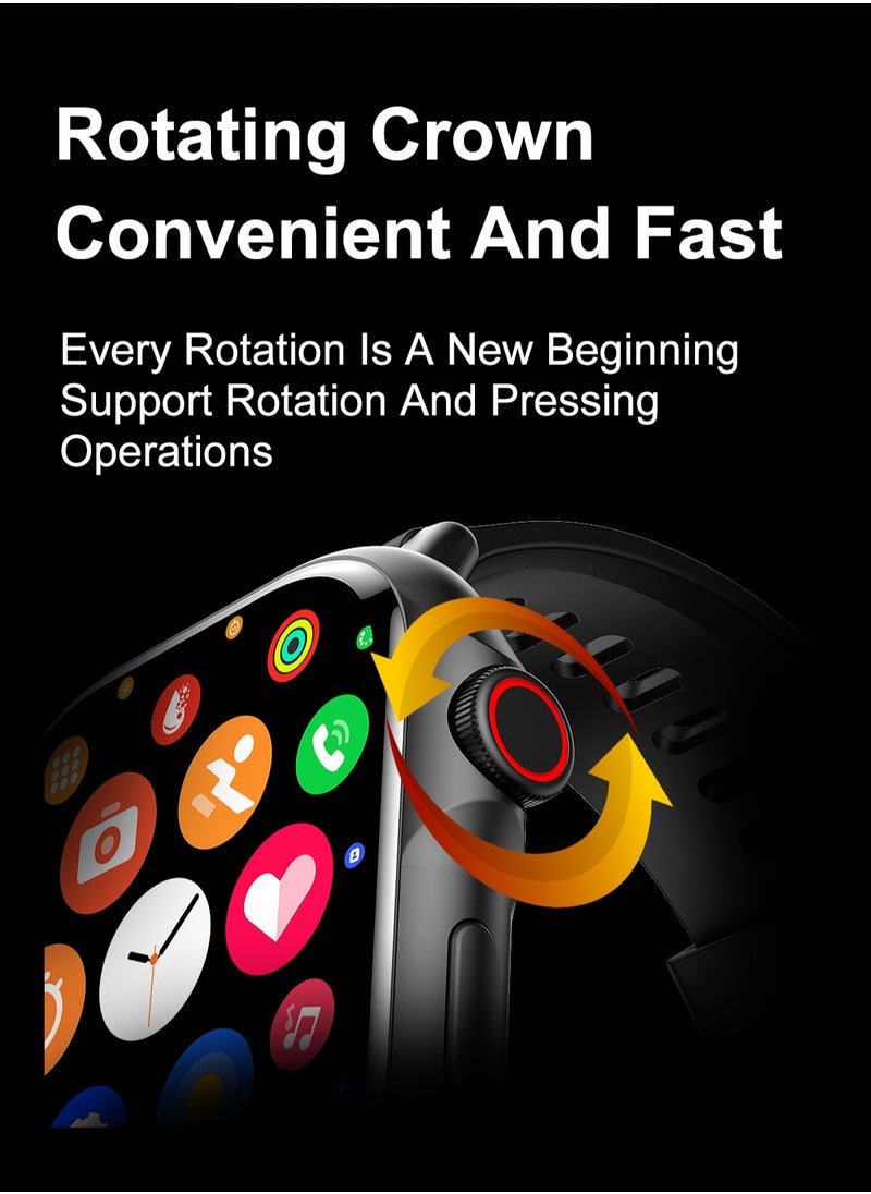 HW - B05 smartwatch, AMOLED always displays Bluetooth call waterproof fitness watch, compatible with Android and iOS champagne gold - Image 1