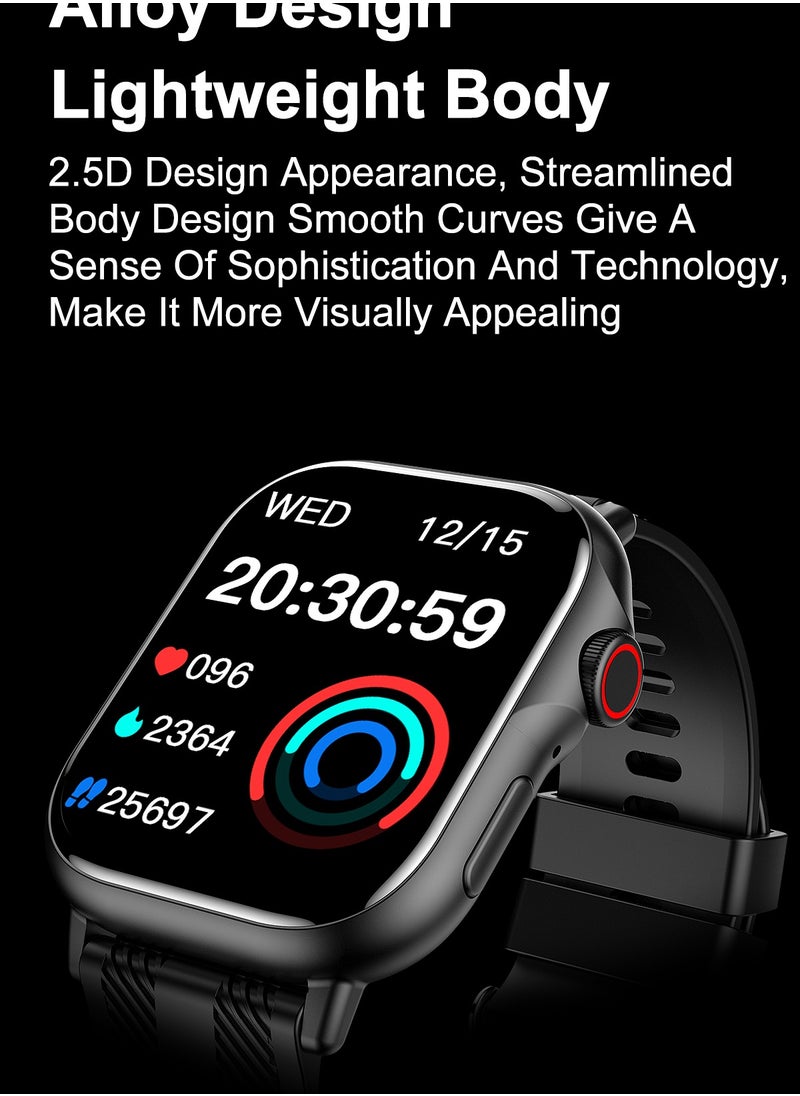 HW - B05 smartwatch, AMOLED always displays Bluetooth call waterproof fitness watch, compatible with Android and iOS champagne gold - Image 1