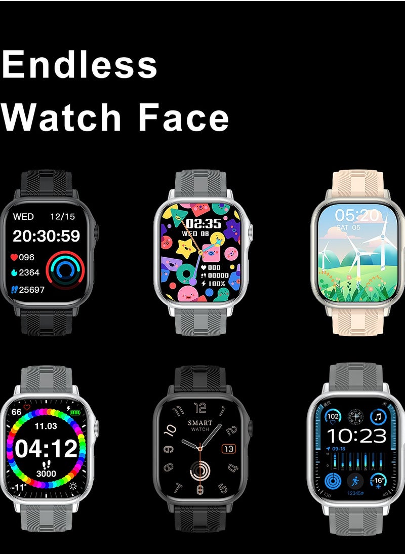 HW - B05 smartwatch, AMOLED always displays Bluetooth call waterproof fitness watch, compatible with Android and iOS champagne gold - Image 1