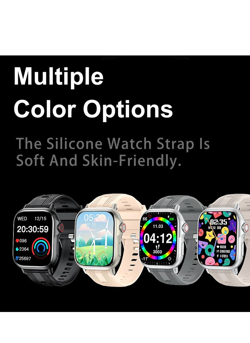 HW - B05 smartwatch, AMOLED always displays Bluetooth call waterproof fitness watch, compatible with Android and iOS champagne gold - Image 1