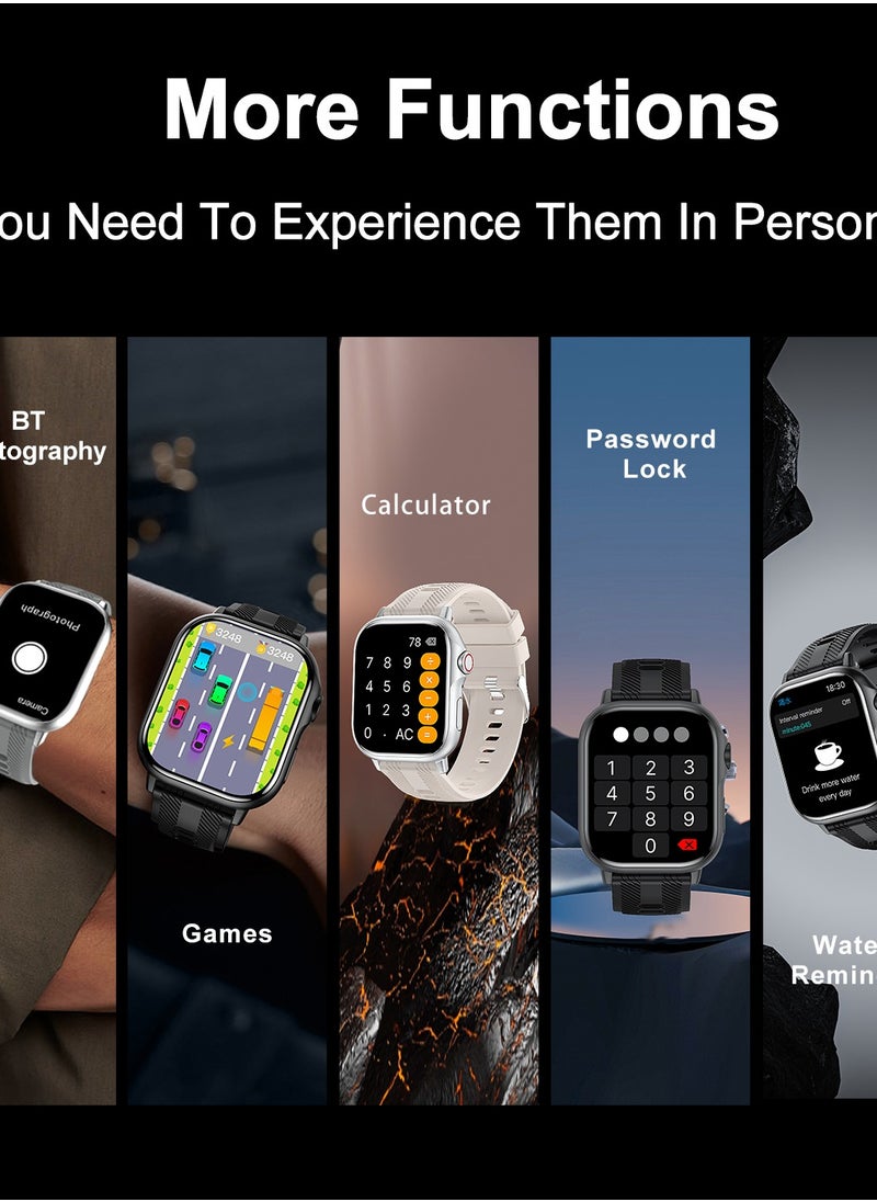 HW - B05 smartwatch, AMOLED always displays Bluetooth call waterproof fitness watch, compatible with Android and iOS champagne gold - Image 1
