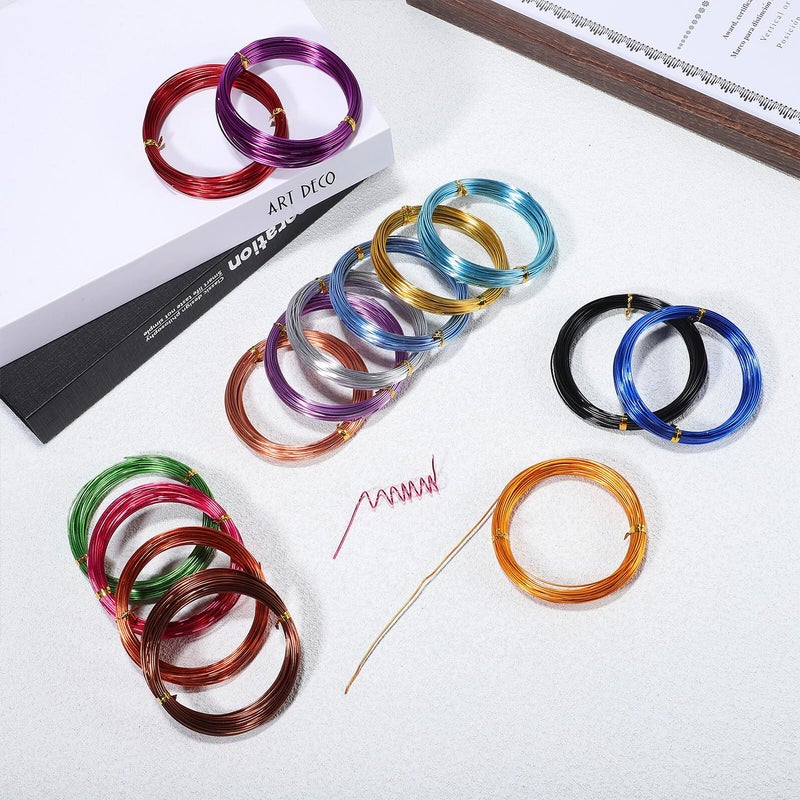 Colored Aluminum Wire 15 Rolls For DIY Jewelry Making And Craft Projects - Image 4