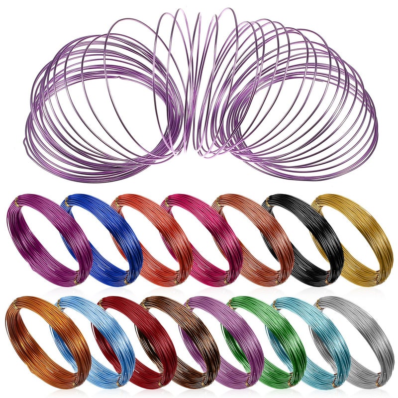 Colored Aluminum Wire 15 Rolls For DIY Jewelry Making And Craft Projects - Image 2