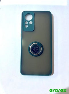 erorex Protective Case Cover For Infinix Note 11  With Magnetic Ring Holder Green 