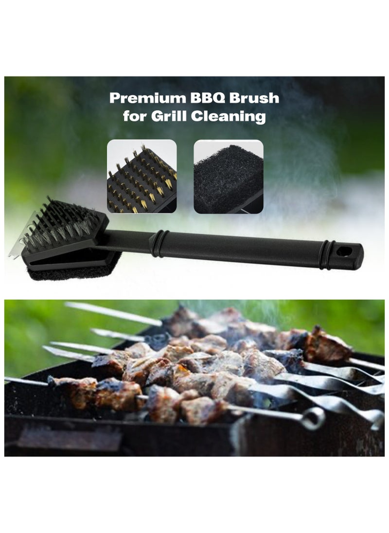 HOT GRILL Hot Grill BBQ Grill Brush BBQ Grill Brush With Copper Brush BBQ Grill Brush for Cleaning with Long Handle  - Image 5