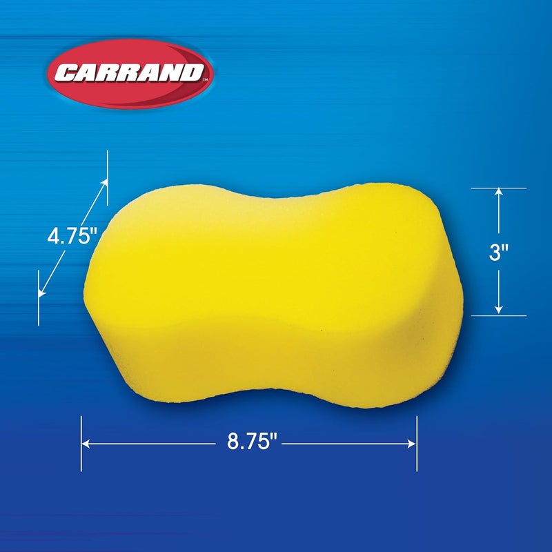 Carrand Extra Large Yellow Bone Sponge for Car Wash - 8.75" x 4.75" x 3" - Image 2