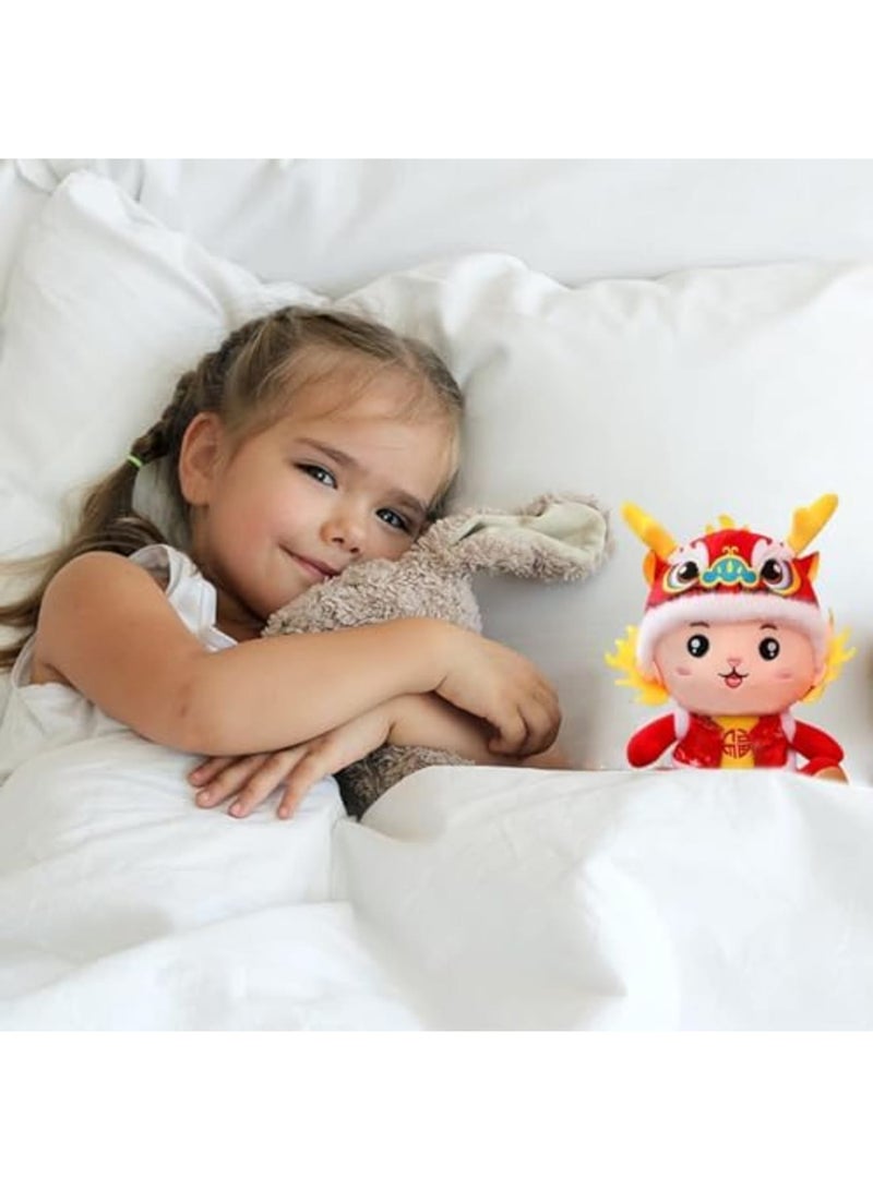 Dragon Plush Toy, Dragon Toy, Chinese Loong Stuffed Animals Plush, 7.9inch Zodiac Sitting Embroidered PP Cotton, Chinese New Year Gift for Spring Festival Lunar Year Decorations - Image 4