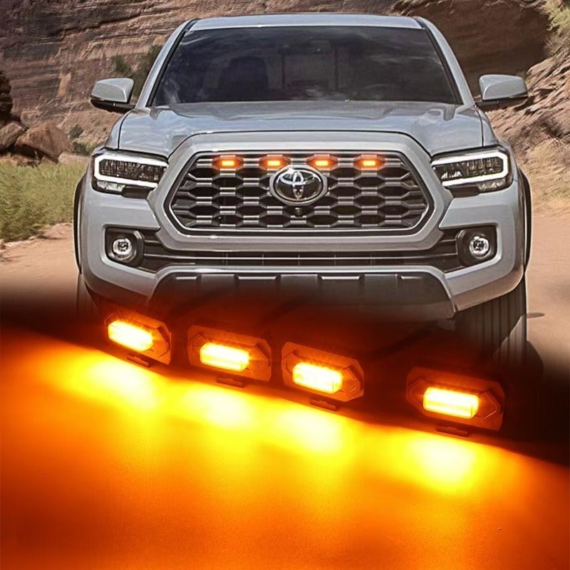 MKS Cross-Border New Car LED Headlight - Yellow Light for Tacoma Sport Edition - Yellow Shell Yellow Light [4-in-1] - Image 1