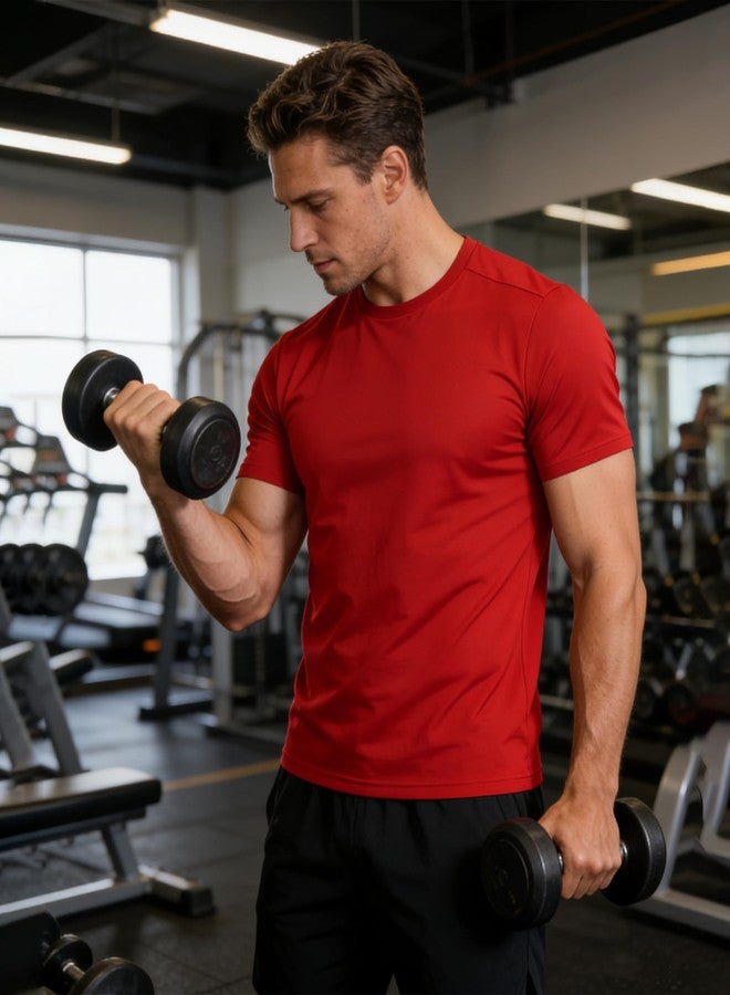 ZITY Mens T-Shirts Swim Shirts Short Sleeves UPF 50+ Rash Guard Fast Dry Swimming Rashguard Tee Shirt UV Protection Running Gym Tshirts 7 Pack - Image 2