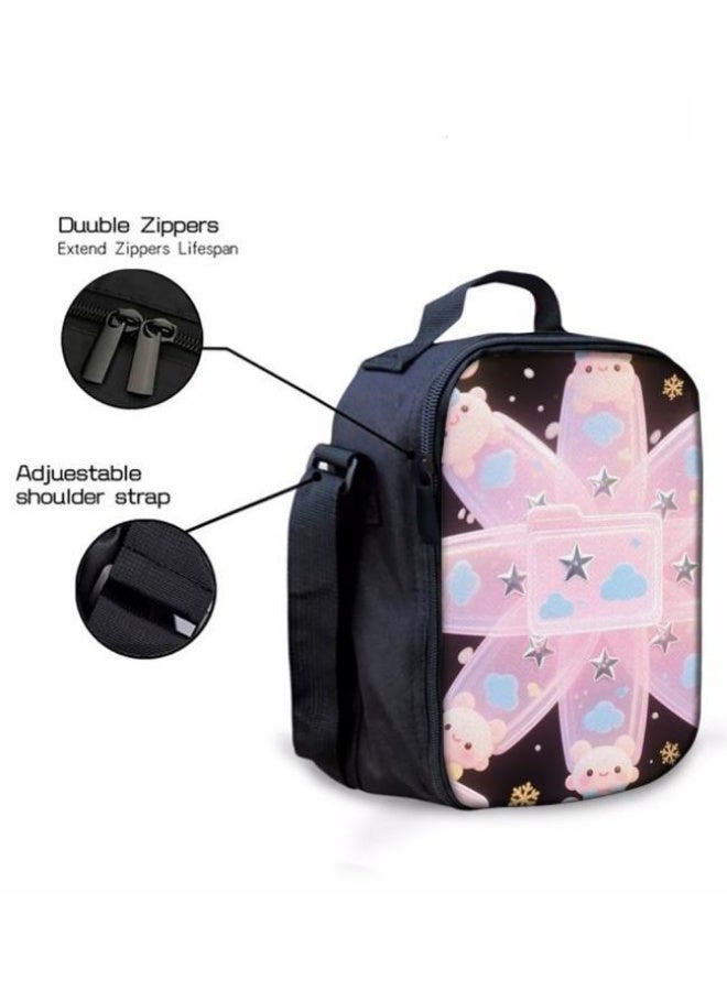 Bright Li Fire Unlock the new fashion of childish fun! Three-piece set of bags, cartoon elements for children and teenagers (students, children, friends' outings, mountain climbing, schooling, etc. can be used) - 11  - Image 5