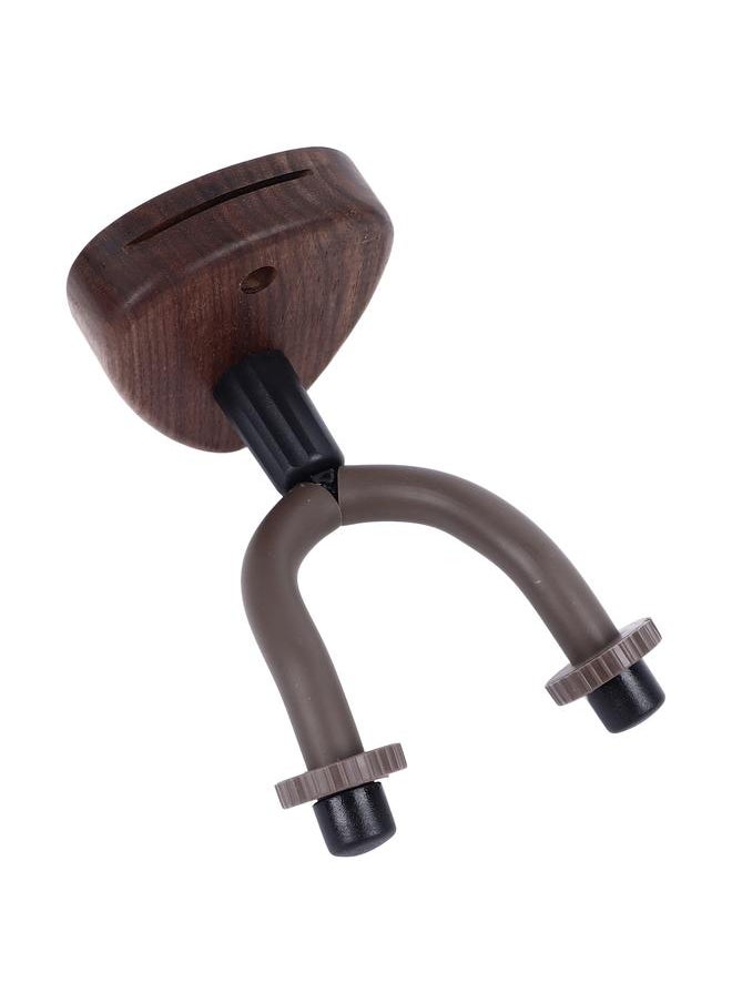 Thoraya - Guitar Neck Hanger Wall Mount Hook Stand with Wooden Base String Instrument Holder for Bass Banjo Violin Regular Type - Image 1
