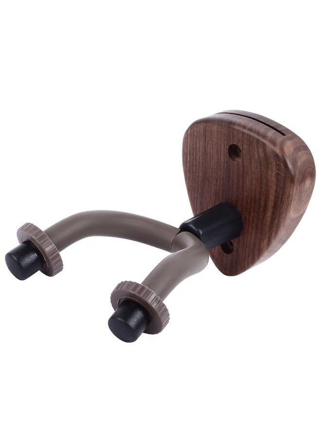 Thoraya - Guitar Neck Hanger Wall Mount Hook Stand with Wooden Base String Instrument Holder for Bass Banjo Violin Regular Type - Image 1
