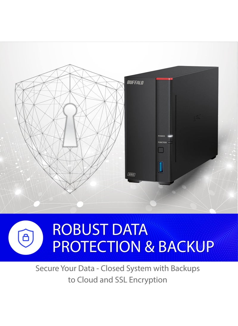 Buffalo BUFFALO LinkStation 710 2TB 1-Bay NAS Network Attached Storage with HDD Hard Drives Included NAS Storage That Works as Home Cloud or Network Storage Device for Home  - Image 5
