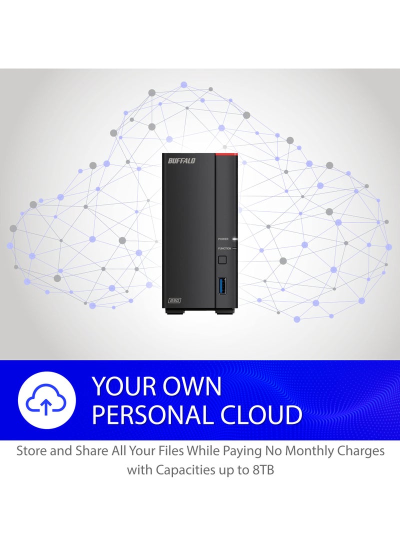 Buffalo BUFFALO LinkStation 710 2TB 1-Bay NAS Network Attached Storage with HDD Hard Drives Included NAS Storage That Works as Home Cloud or Network Storage Device for Home  - Image 4