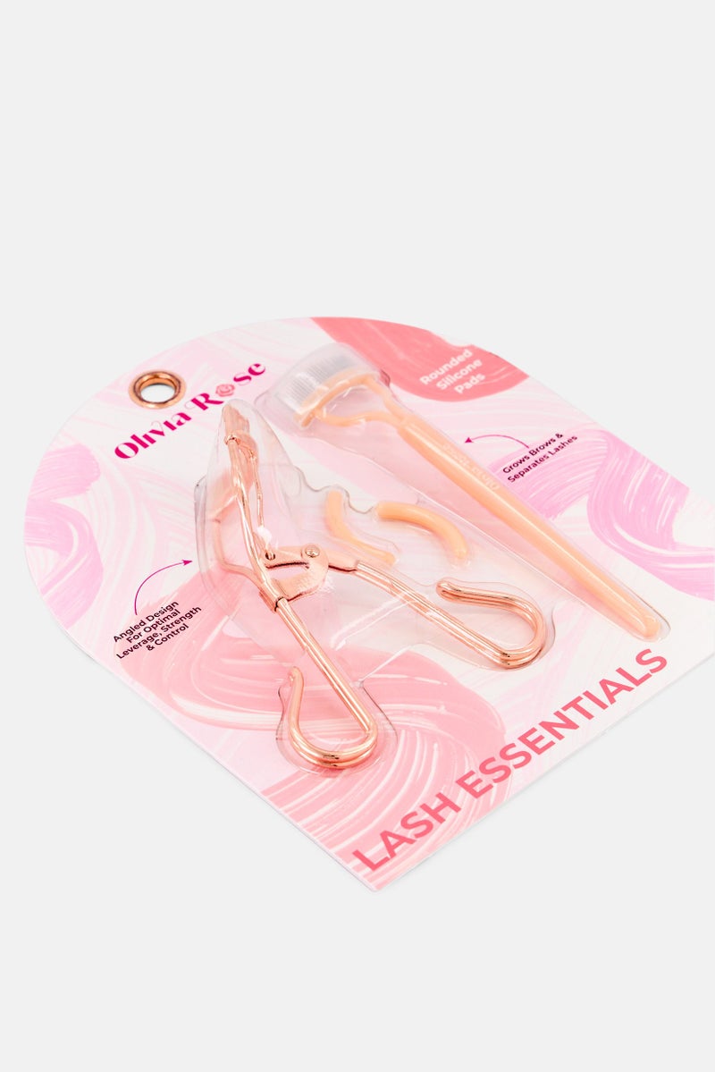 Olivia Rose Stainless Steel 2 Pieces Lash Essential Kit, Peach - Image 3