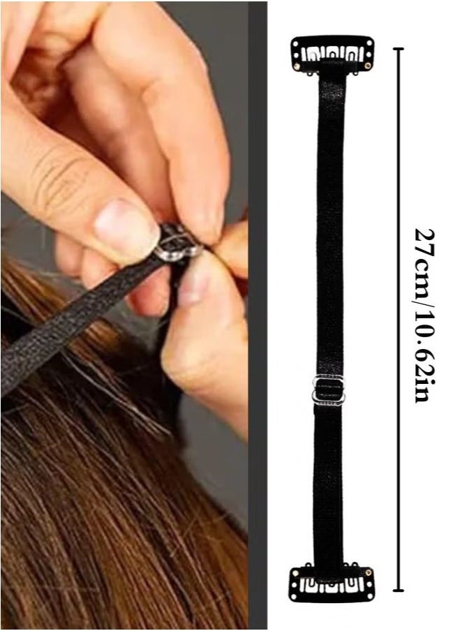 شريط شعر غير مرئي لشد العين والوجه بشكل فوري، مشابك شعر وأشرطة بتصميم رفيع غير مرئي، مشابك شد الوجه المحمولة قابلة لإعادة الاستخدام - Image 3