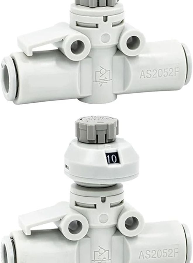 SMC Type Pneumatic Speed Control Valve Graduated Throttle Valve Fitting Size AS3002F 08A - Image 4