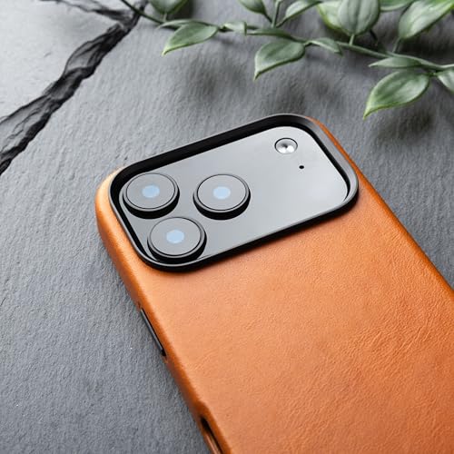 Snakehive Leather Case for iPhone 17 Pro - Slim Protective Case - MagSafe Compatible - Tan - Image 4