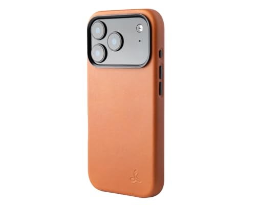 Snakehive Leather Case for iPhone 17 Pro - Slim Protective Case - MagSafe Compatible - Tan - Image 1