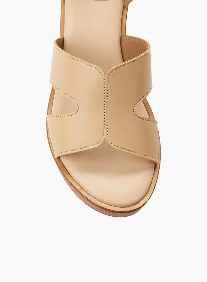 Surestep NUDE Women Light Weight Ankle Strap Wedge Heel Sandals for Women | Best Price UAE