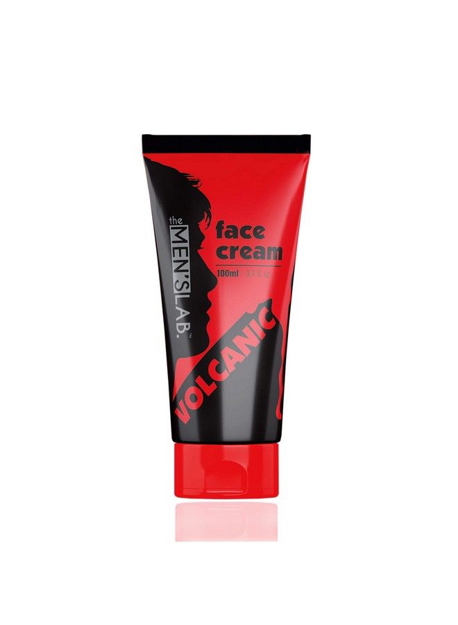 The Men's Lab Volcanic Face Cream For Men/Moisturizer Hydrates Specially For Acne Dark Spots Dry & Oily Skin Pimples Bright Glowing Nongreasy Fast Absorbing 100Ml - Image 1