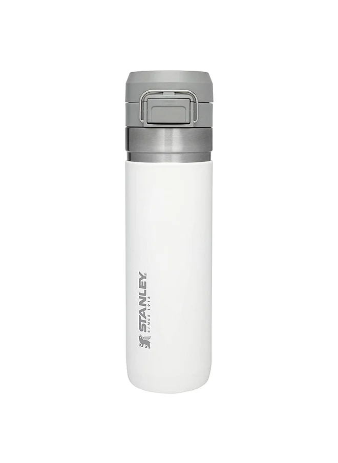 Stanley Stanley Quick Flip Water Bottle .71L / 24OZ Polar â€“ Leakproof | Stainless Steel Water Bottle | Push Button Locking Lid | BPA FREE | Cup Holder Compatible | Dishwasher safe | Lifetime Warranty