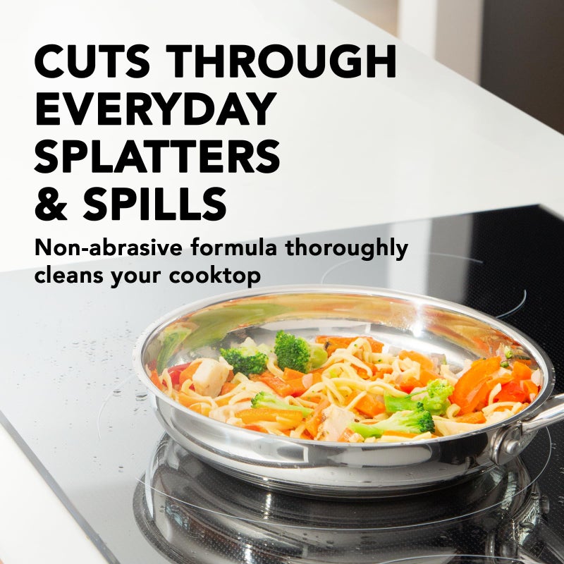 Weiman Cooktop Cleaner Spray for Daily Use, Streak & Residue Free, Non-Abrasive Formula, 2 Pack with Micro Towel - Image 3