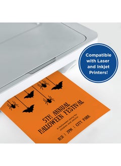 PrintWorks Halloween Cardstock 5 Assorted Colors Perfect For Holiday School And Craft Projects 200 Sheets 8.5” X 11” (00596) …  - Image 4
