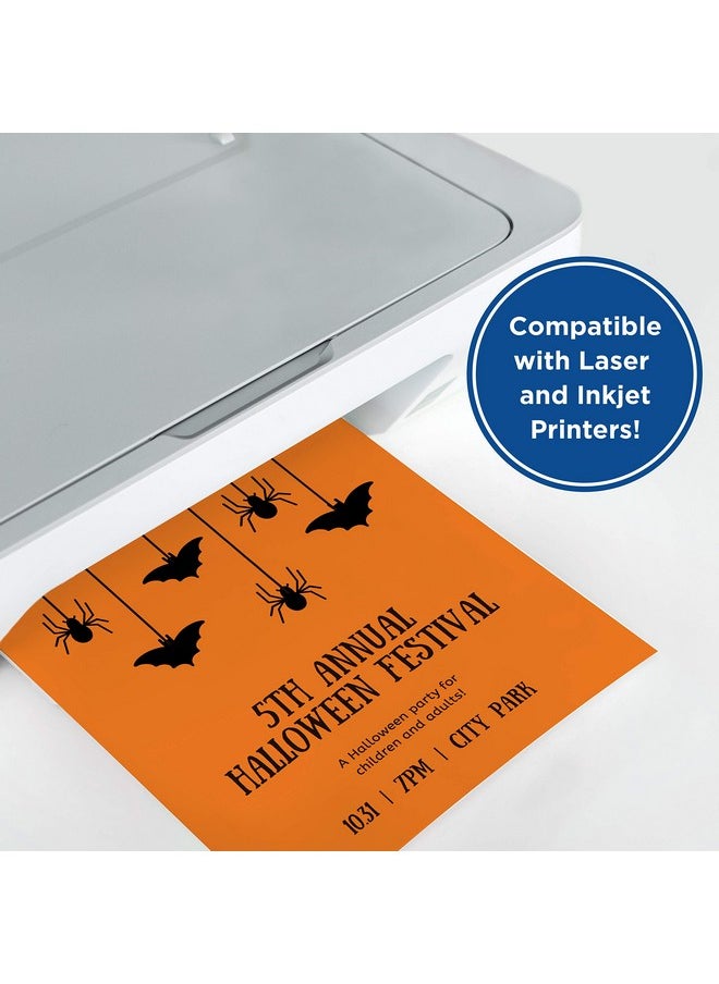 PrintWorks - Halloween Cardstock 5 Assorted Colors Perfect For Holiday School And Craft Projects 200 Sheets 8.5” X 11” (00596) … - Image 1