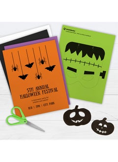 PrintWorks Halloween Cardstock 5 Assorted Colors Perfect For Holiday School And Craft Projects 200 Sheets 8.5” X 11” (00596) …  - Image 3