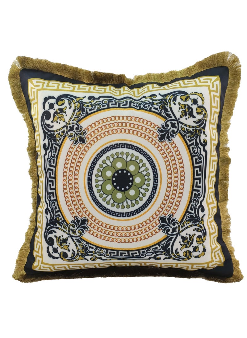Ramsha Multi Color Polyester Cushion with Filler Cushion for Floor,throw cushion,sofa cushion Bed, Couch - CS 060 (45x45cm)