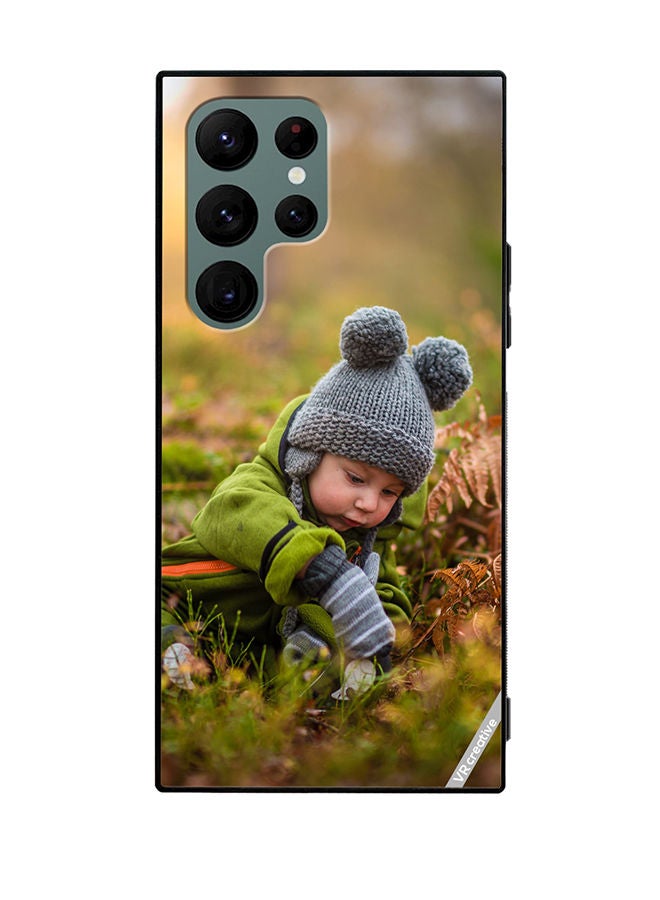 VR CREATIVE Protective Case Cover For Samsung Galaxy S22 Ultra 5G Crawl Baby Design Multicolour - Image 1