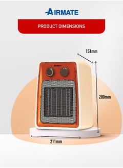 AIRMATE Airmate Portable Ceramic Heater 2 Heat Settings HP102007  - Image 4