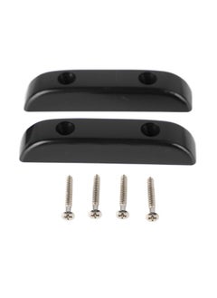 Thoraya 2 Pcs Bass Thumb Rest Plastic Anti Slip Light Weight Jazz Bass Guitar Thumb Finger Rest GM01 Black  - Image 1