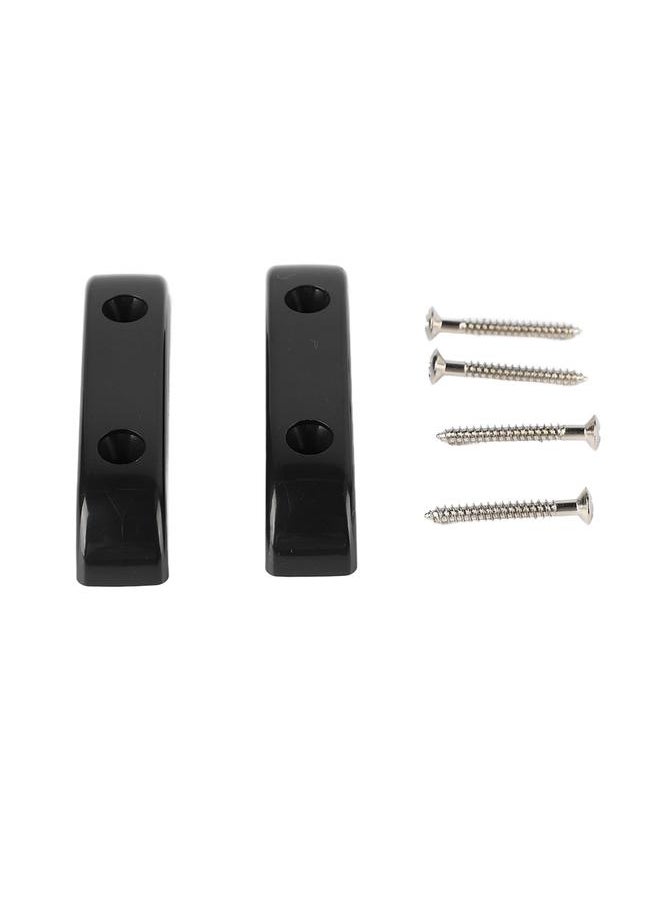 Thoraya - 2 Pcs Bass Thumb Rest Plastic Anti Slip Light Weight Jazz Bass Guitar Thumb Finger Rest GM01 Black - Image 1