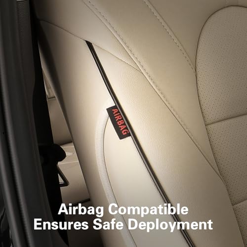 EKR Traverse Seat Covers Full Set for Chevy Traverse LT,RS,High Country,Premier 7 Seat 2018-2023,Car Seat Covers Front Seats and Back,Leather Seat Covers for Cars,Car Seat Protector(Beige) - Image 2