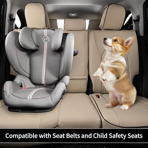 EKR Traverse Seat Covers Full Set for Chevy Traverse LT,RS,High Country,Premier 7 Seat 2018-2023,Car Seat Covers Front Seats and Back,Leather Seat Covers for Cars,Car Seat Protector(Beige) - Image 5