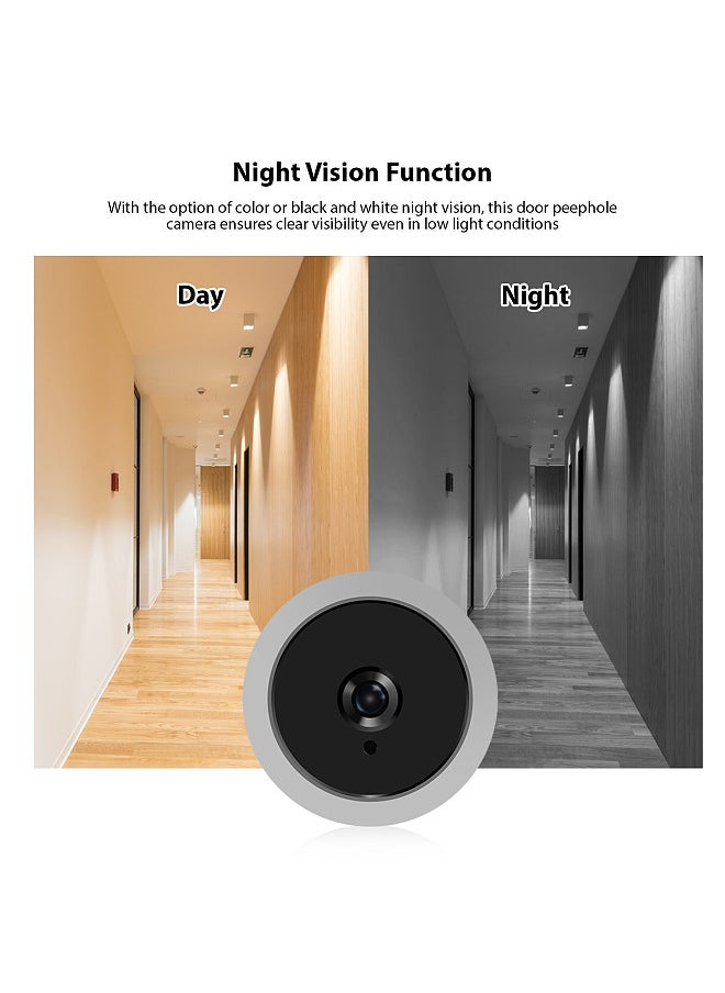 Generic - 3.97-inch Peephole Camera for Apartment Door 2MP LCD Digital Peephole Viewer 120 Degree Color Infrared Camera 1080P Door Monitor Built-in 1400mAh Battery Type-C Rechargeable - Image 1
