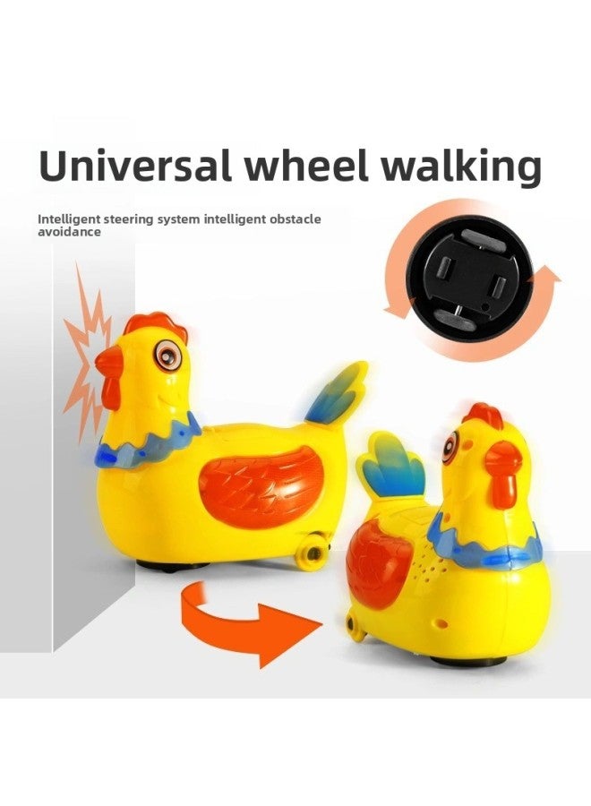 Walking, Laying Eggs, Laying Eggs, Singing Little Hen, Cock, Electric Universal Children's Baby Educational Toys For Boys And Girls-Color:Egg Chicken Upgrade Early Education + 3 Eggs [color Box] + Charging  - Image 4