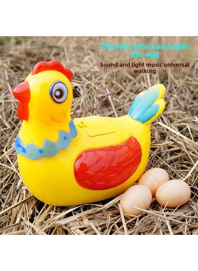 Walking, Laying Eggs, Laying Eggs, Singing Little Hen, Cock, Electric Universal Children's Baby Educational Toys For Boys And Girls-Color:Egg Chicken Upgrade Early Education + 3 Eggs [color Box] + Charging  - Image 2