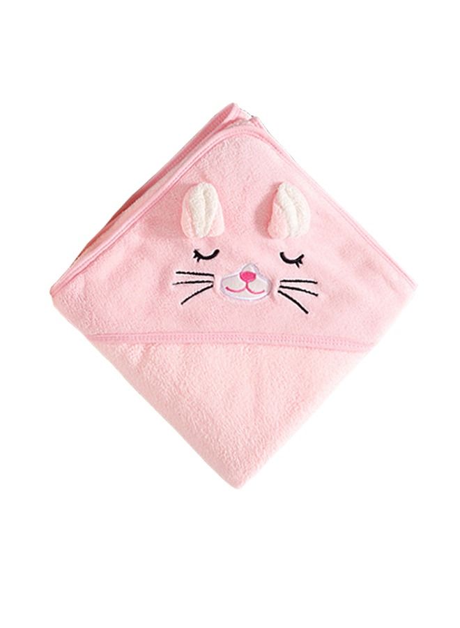 Baby Bath Towel, Ultra Soft Baby Hooded Towels, Baby Cape Bath Towel, Absorbent Bath Towels, Baby Bathrobes (Pink Cat, 80*80 cm) - Image 4