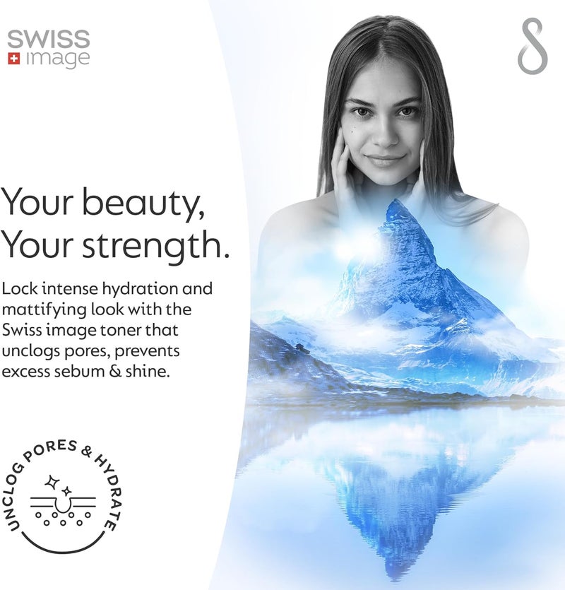 Swiss Image Refreshing & Mattifying Toner 200 ml | Oil Control & Pore Tightening for Oily Skin - Image 2