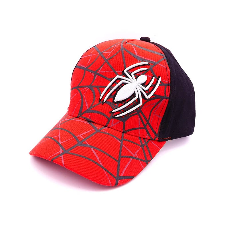 Marvel Spiderman Hat for Boys, Breathable Spiderman Baseball Cap for Toddlers, Boys Ages 3-9 - Image 1
