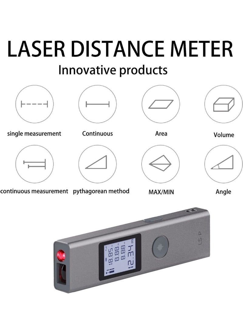 PEEQ Earldom Ls-P Laser Digital Distance Meter 40M Volume Meter Pythagoras Mode LCD Display Laser Distance Measurement Device  - Image 3
