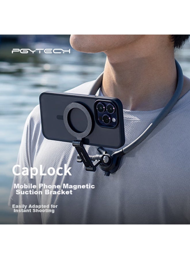 Pgytech Caplock Magnetic Phone Stand, Apple Magsafe Magnetic Mount, Phone Holder, Photography Accessory, Quick-release Magnetic Phone Stand For Vlog Shooting - Image 1