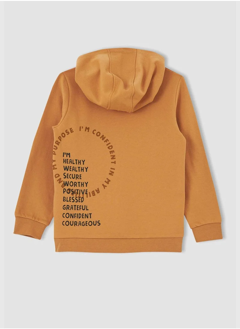 DeFacto Regular Fit Back Print Sweatshirt