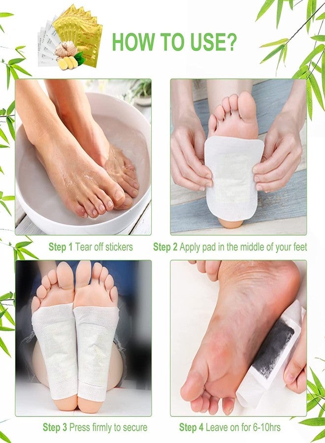 SWAMINE Detox Foot Patches Pain Relief Detox Patch Cleansing Toxin Remover Foot Pads Detoxify Stress Relief Sleep Patch For Detoxification For Men And Women(20 Patches) - Image 4